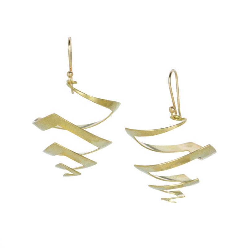 Gabriella Kiss Large Triangular Guggenheim Earrings | Quadrum Gallery