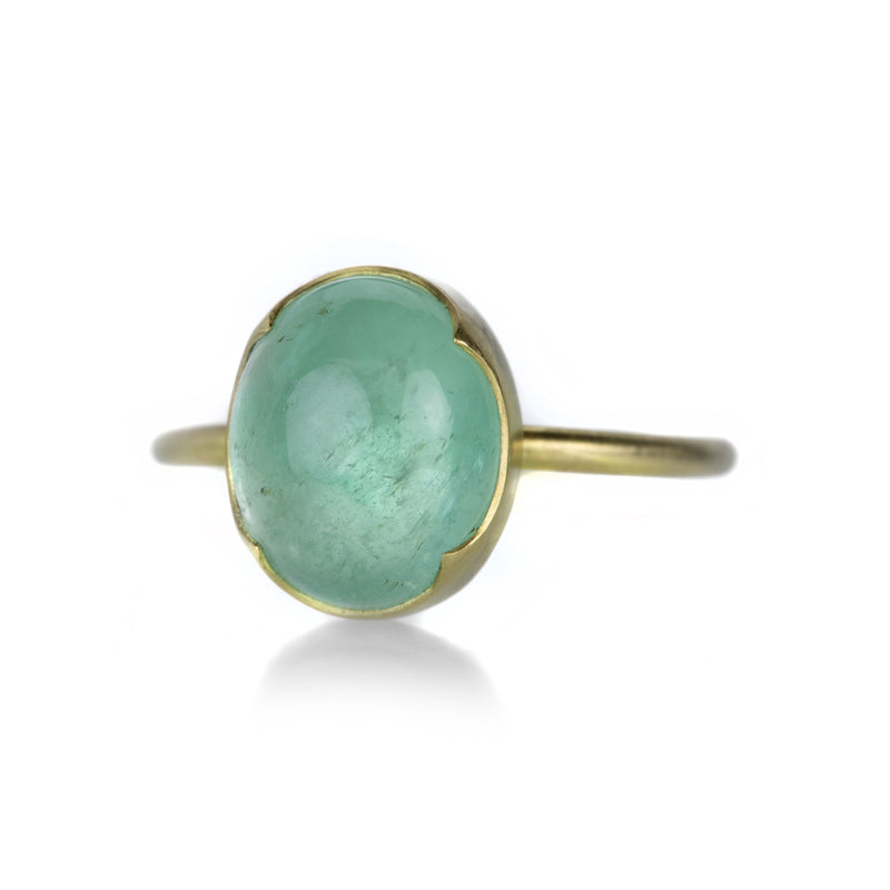 Gabriella Kiss Pale Oval Emerald Ring | Quadrum Gallery