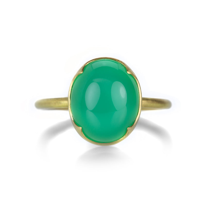 Gabriella Kiss Oval Chrysopase Ring | Quadrum Gallery