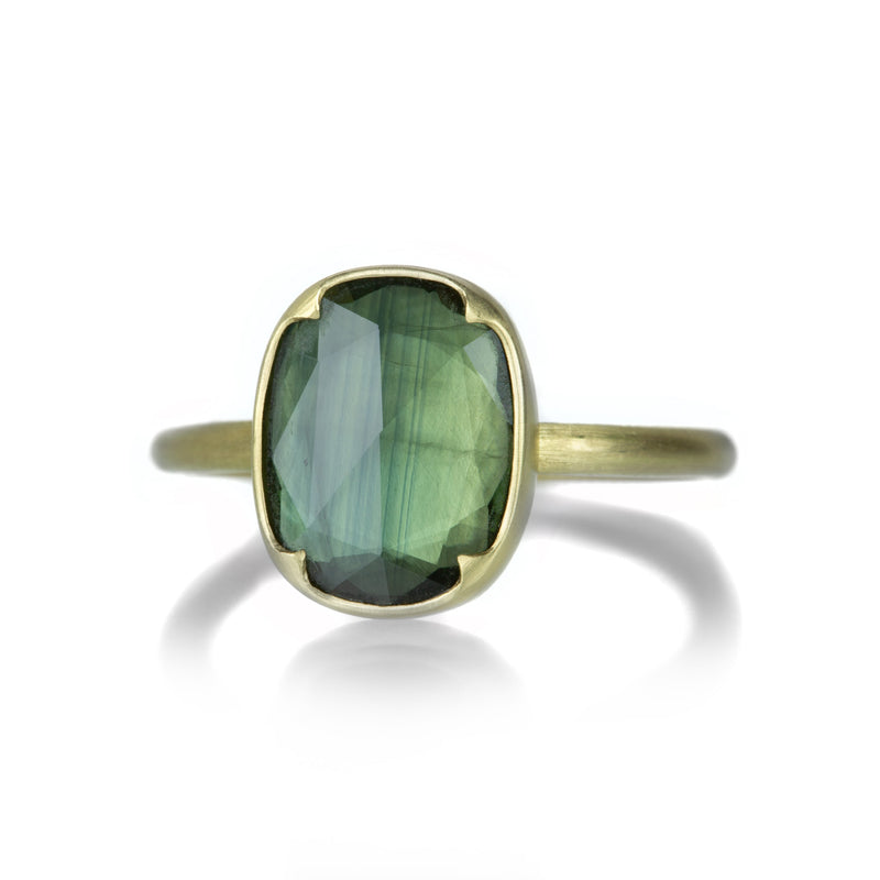 Gabriella Kiss Green Oval Sapphire Ring  | Quadrum Gallery