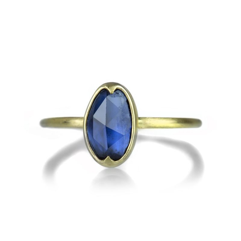 Gabriella Kiss Organic Shaped Blue Sapphire Ring  | Quadrum Gallery