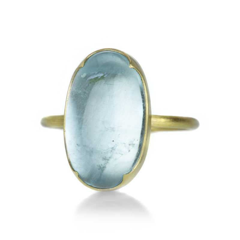 Gabriella Kiss Oval Clear Pale Aquamarine Ring  | Quadrum Gallery