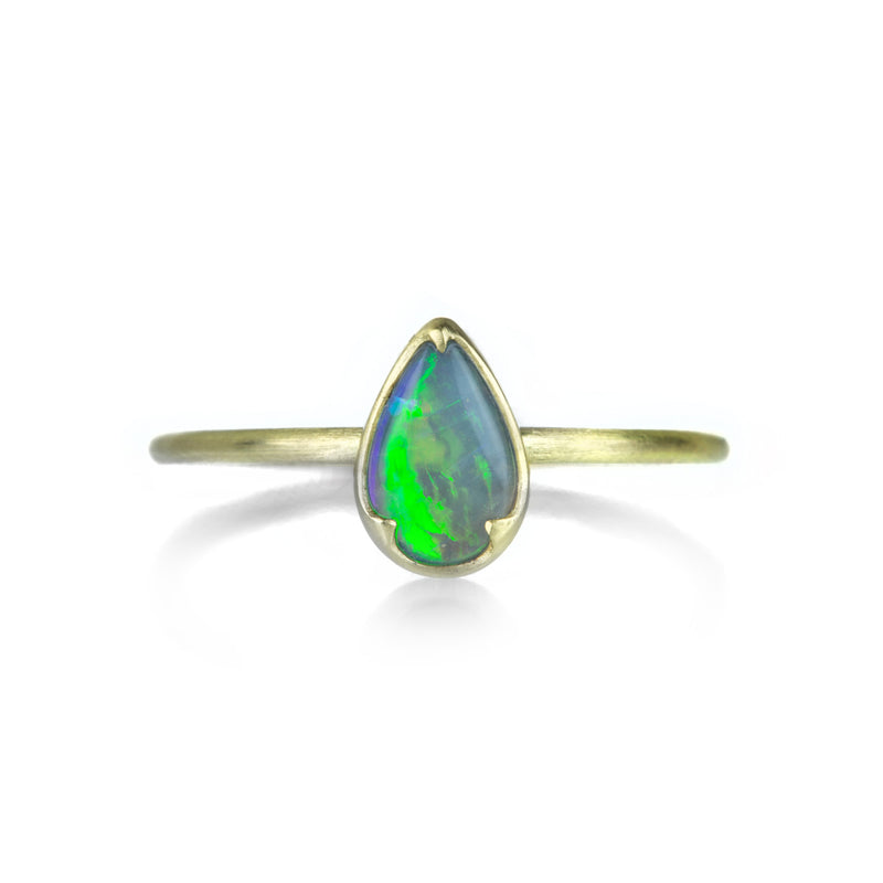 Gabriella Kiss 18k Pear Shaped Australian Opal Ring | Quadrum Gallery