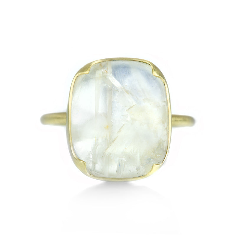 Gabriella Kiss Cushion Bamboo Moonstone Ring  | Quadrum Gallery