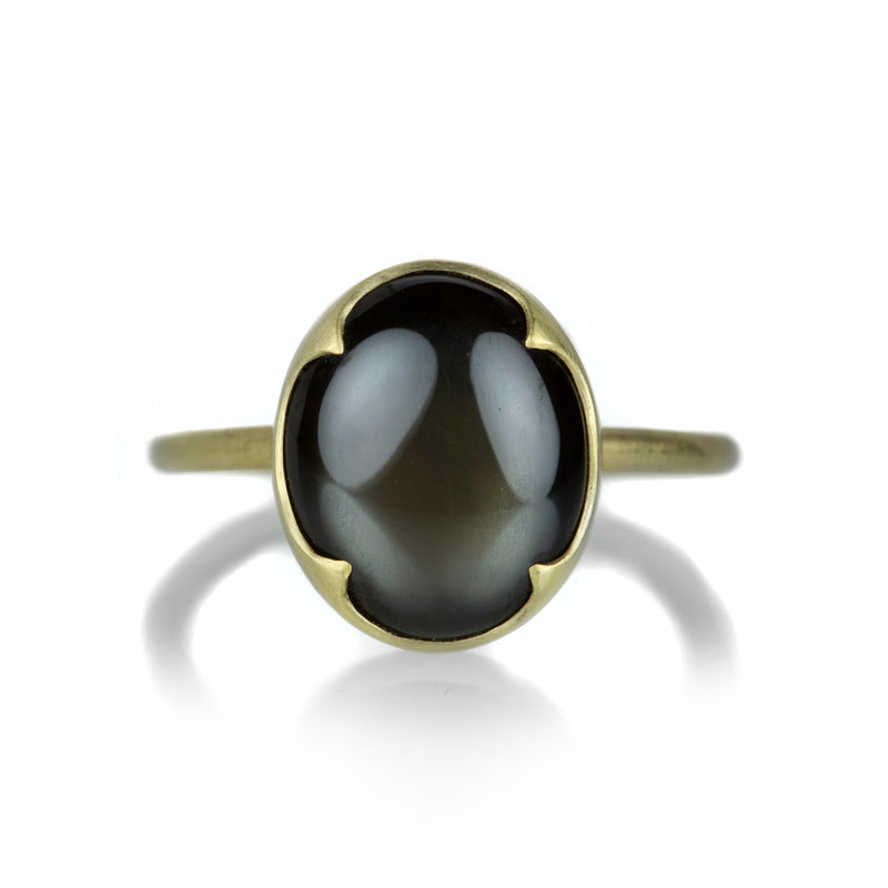 Gabriella Kiss 18k Oval Brown Star Sapphire Ring  | Quadrum Gallery