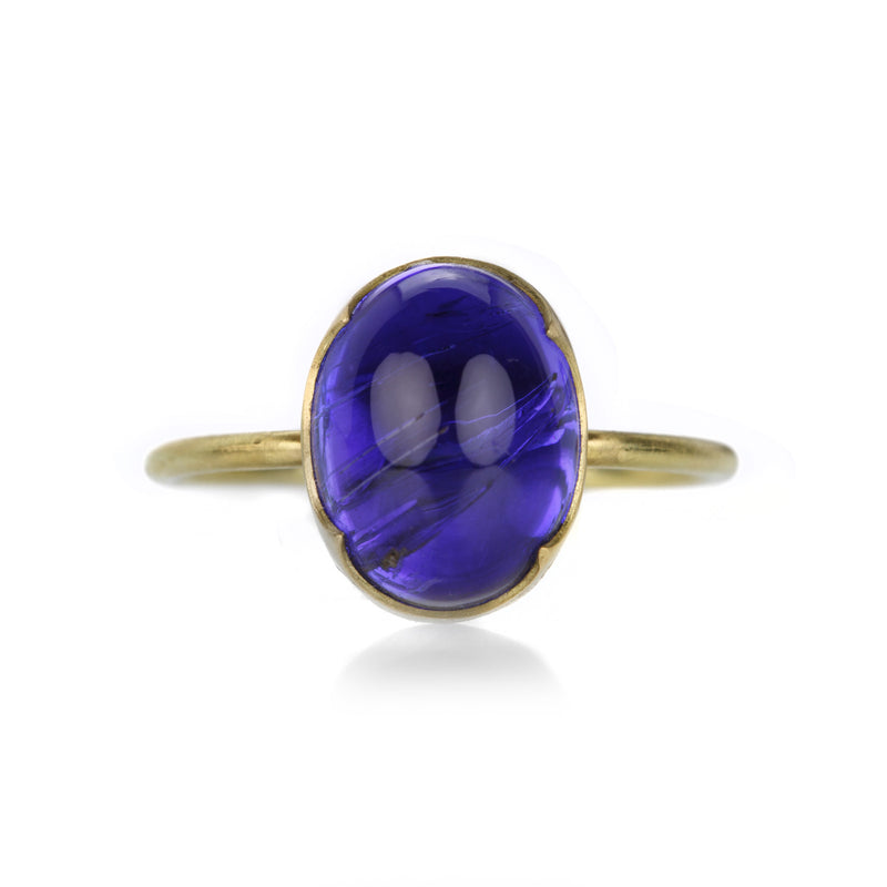Gabriella Kiss Oval Bright Purple Tanzanite Ring | Quadrum Gallery