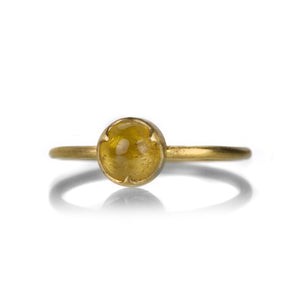 Gabriella Kiss 18k Round Yellow Sapphire Ring | Quadrum Gallery
