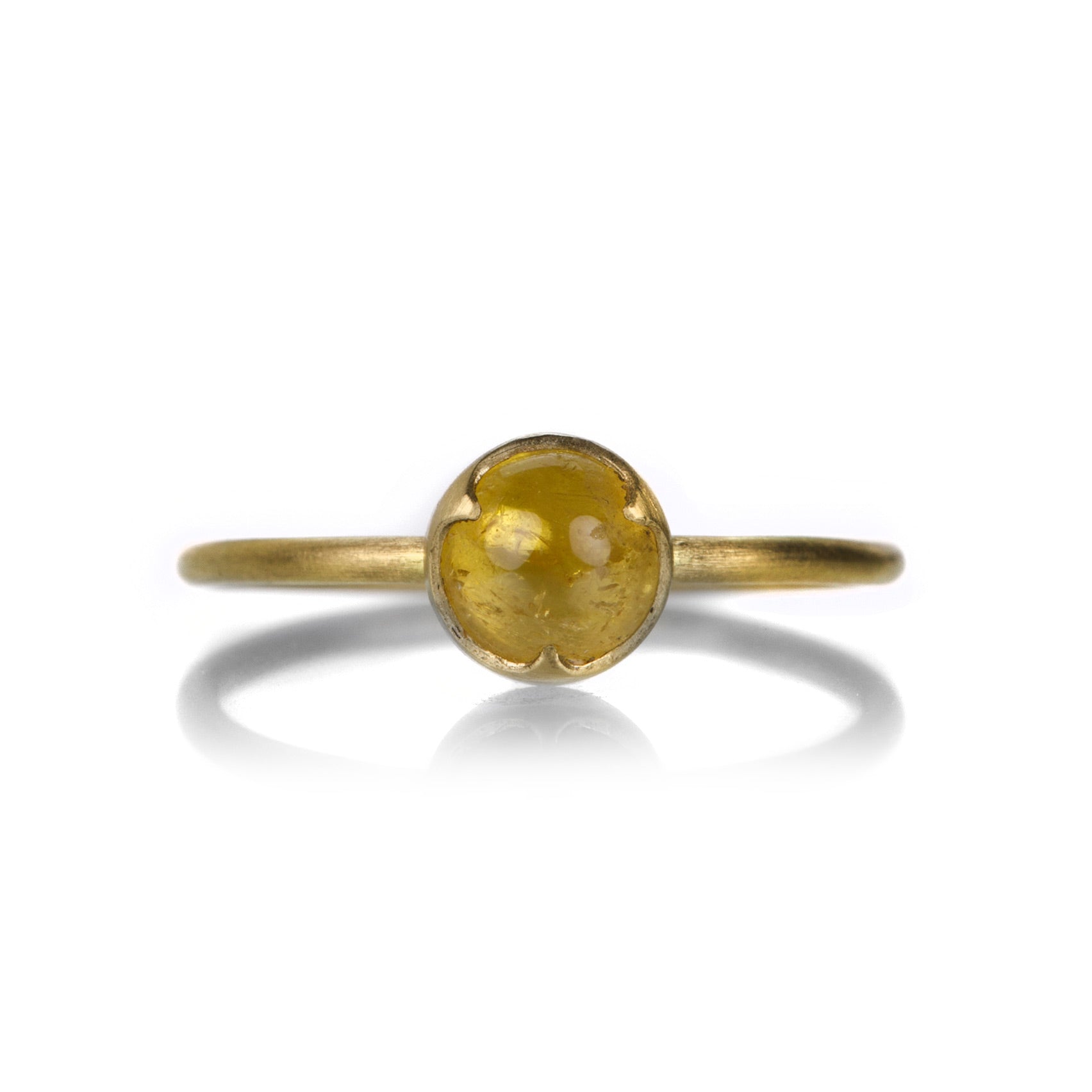 Arts & Crafts 9.05 CTW Yellow Sapphire 14 Karat Yellow Gold Fanning  Filigree Antique Gemstone Ring | Wilson's Estate Jewelry