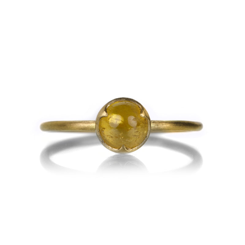 Gabriella Kiss 18k Round Yellow Sapphire Ring | Quadrum Gallery
