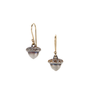 Gabriella Kiss Baby Silver Acorn Earrings | Quadrum Gallery