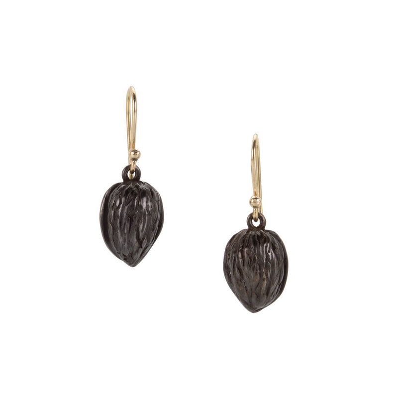 Gabriella Kiss Oxidized Bronze Walnut Drop Earrings | Quadrum Gallery