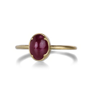 Gabriella Kiss Oval Burmese Ruby Ring | Quadrum Gallery