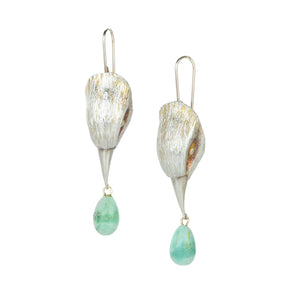 Gabriella Kiss Sterling Silver Bird Head Earrings with Turquoise | Quadrum Gallery