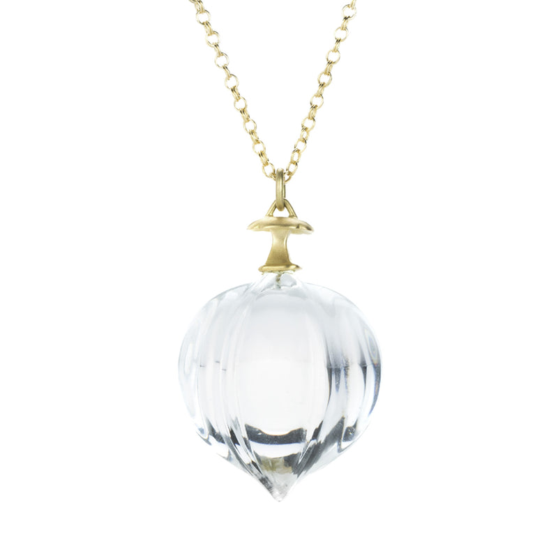 Gabriella Kiss Rock Crystal Hickory Nut Necklace  | Quadrum Gallery