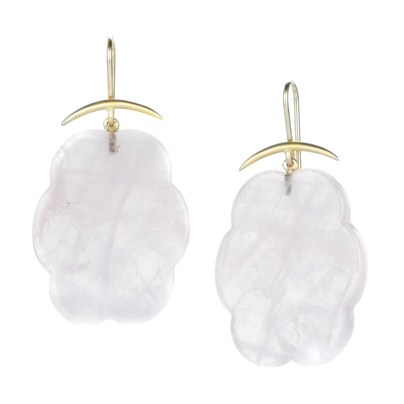 Gabriella Kiss Cloud Rose Quartz Earrings  | Quadrum Gallery