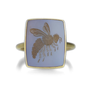 Gabriella Kiss Agate Ring with Bee Intaglio | Quadrum Gallery
