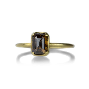 Gabriella Kiss Emerald Cut Brown Diamond Ring | Quadrum Gallery