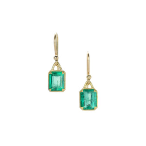 Gabriella Kiss Colombian Emerald Drop Earrings | Quadrum Gallery