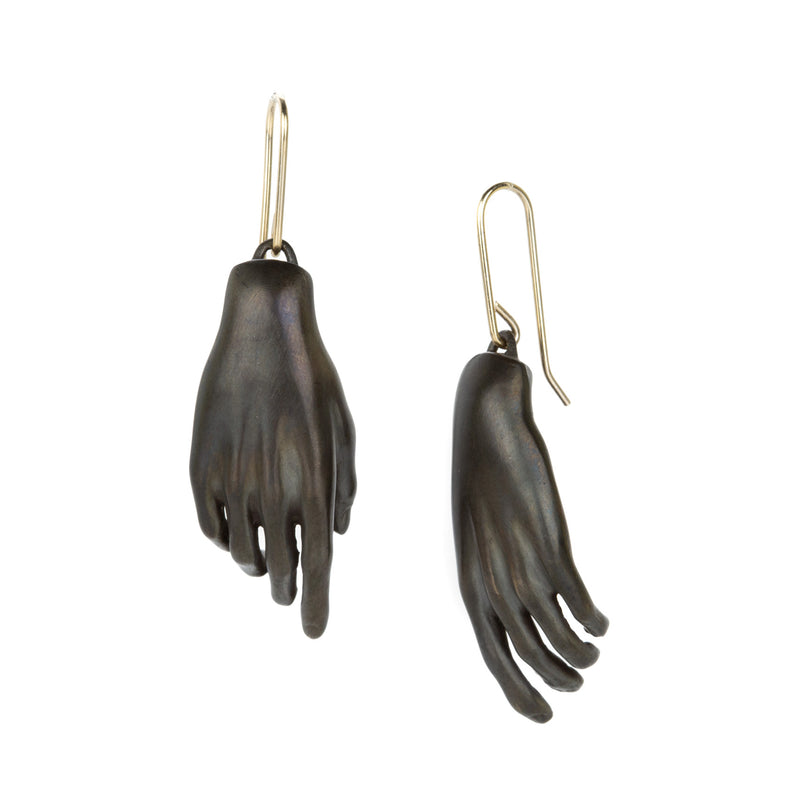 Gabriella Kiss Bronze Hand Drop Earrings | Quadrum Gallery