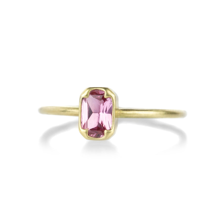 Gabriella Kiss 18K & Oval Fine Pink Sapphire Ring