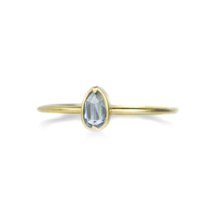 Gabriella Kiss Pear Shaped Pale Blue Sapphire RIng | Quadrum Gallery