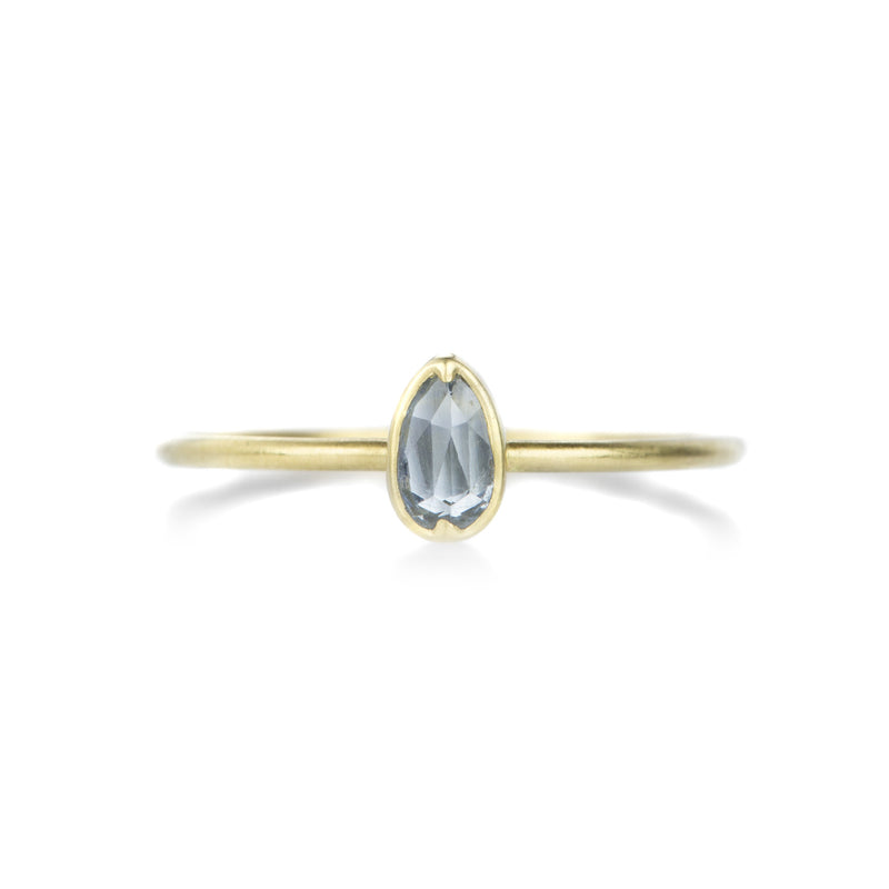 Gabriella Kiss Pear Shaped Pale Blue Sapphire RIng | Quadrum Gallery