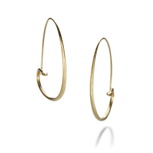 Gabriella Kiss  Small 18k Yellow Gold Snake Hoops  | Quadrum Gallery