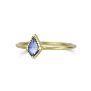 Gabriella Kiss 18k Kite Shaped Pale Blue Sapphire Ring | Quadrum Gallery