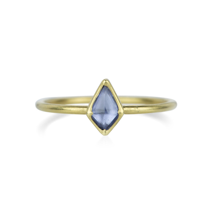 Gabriella Kiss 18k Kite Shaped Pale Blue Sapphire Ring | Quadrum Gallery
