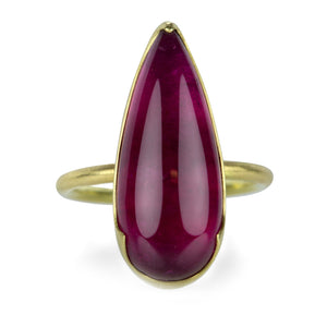 Gabriella Kiss Pear Shaped Rubellite Tourmaline Ring | Quadrum Gallery