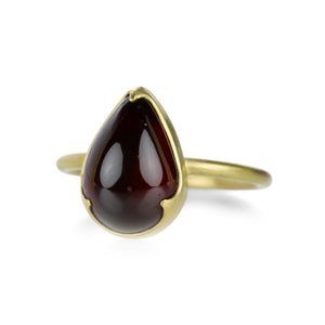 Gabriella Kiss 18k Pear Shaped Garnet Ring | Quadrum Gallery