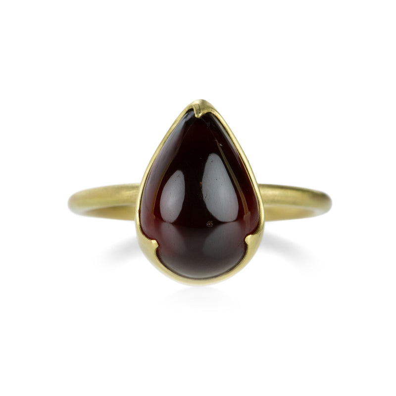 Gabriella Kiss 18k Pear Shaped Garnet Ring | Quadrum Gallery