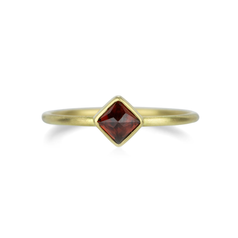 Gabriella Kiss 18k Square Garnet Ring | Quadrum Gallery