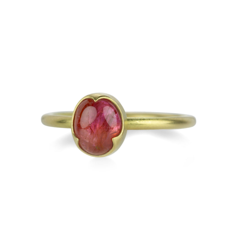 Gabriella Kiss Natural Peach Sapphire Ring | Quadrum Gallery