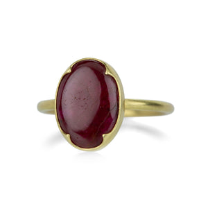 Gabriella Kiss Oval Ruby Slab Ring | Quadrum Gallery
