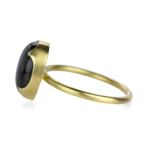 Gabriella Kiss 18k Oval Spectrolite Cabochon Ring | Quadrum Gallery