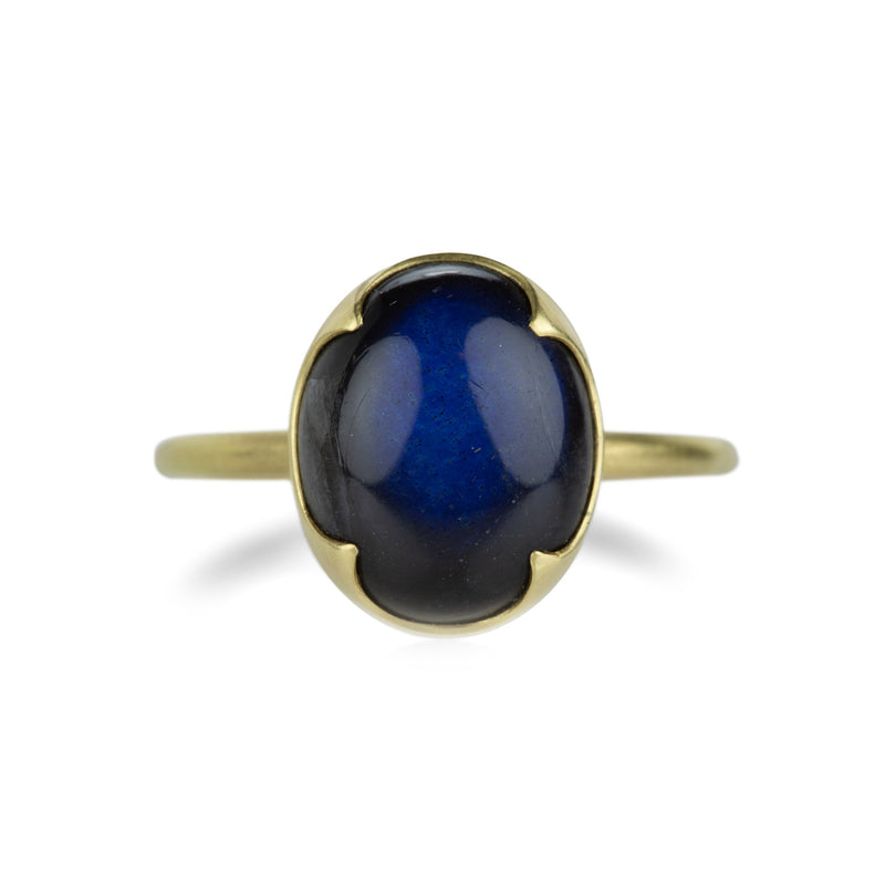 Gabriella Kiss 18k Oval Spectrolite Cabochon Ring | Quadrum Gallery