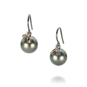 Gellner Diamond and Tahitian Pearl Earrings | Quadrum Gallery