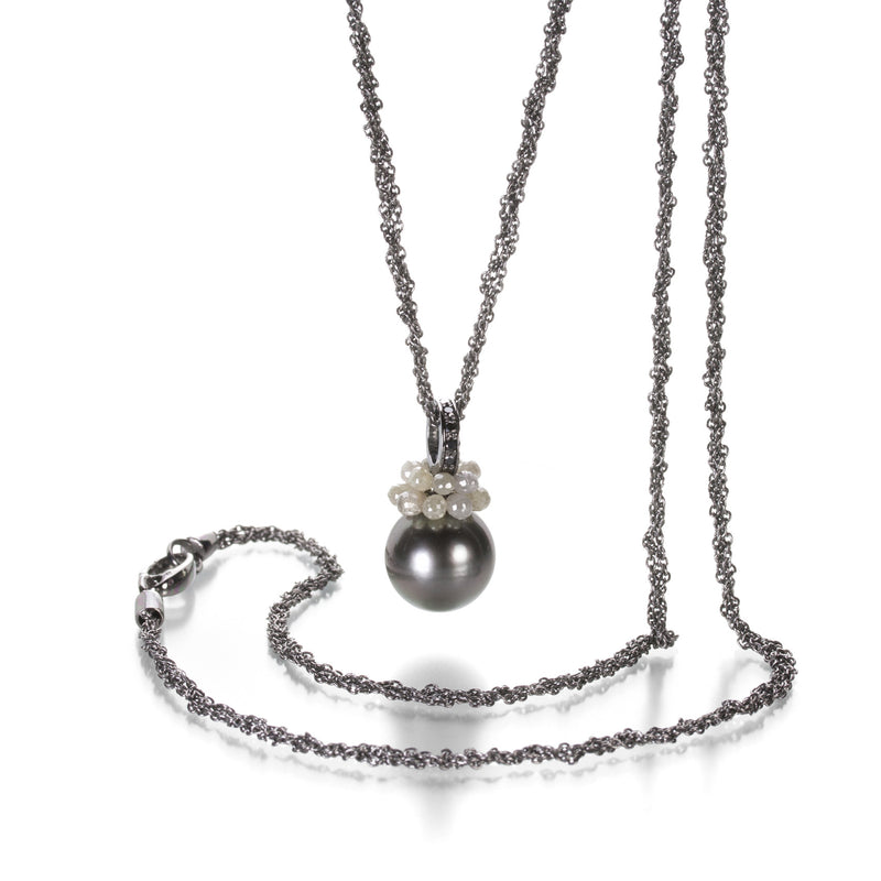 Gellner Gray Tahitian Pearl and Diamond Necklace | Quadrum Gallery