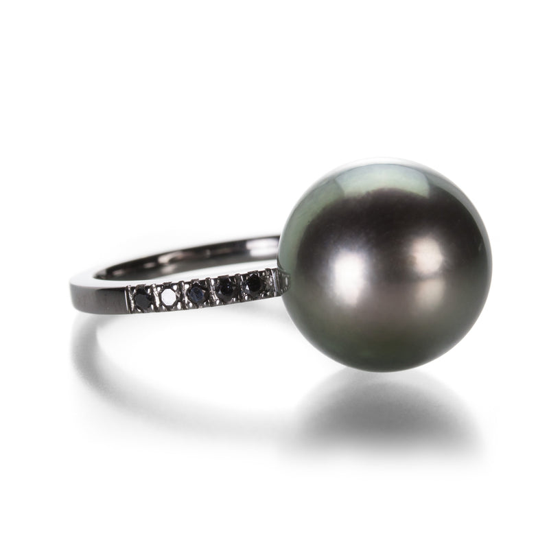Gellner Tahitian Pearl with Diamonds Ring | Quadrum Gallery