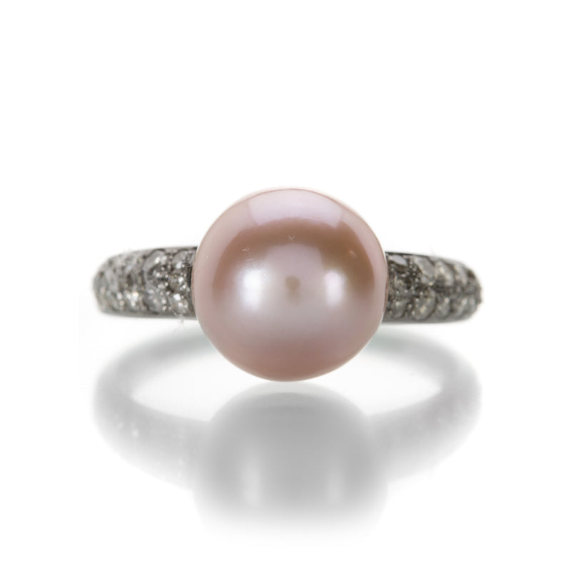 Gellner Pink Pearl and Diamond Ring | Quadrum Gallery