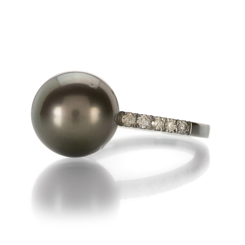 Gellner Gray Tahitian Pearl and Diamond Ring | Quadrum Gallery