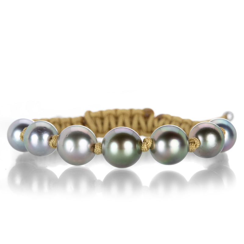Gellner 7 Tahitian Pearl Beige Macrame Bracelet | Quadrum Gallery