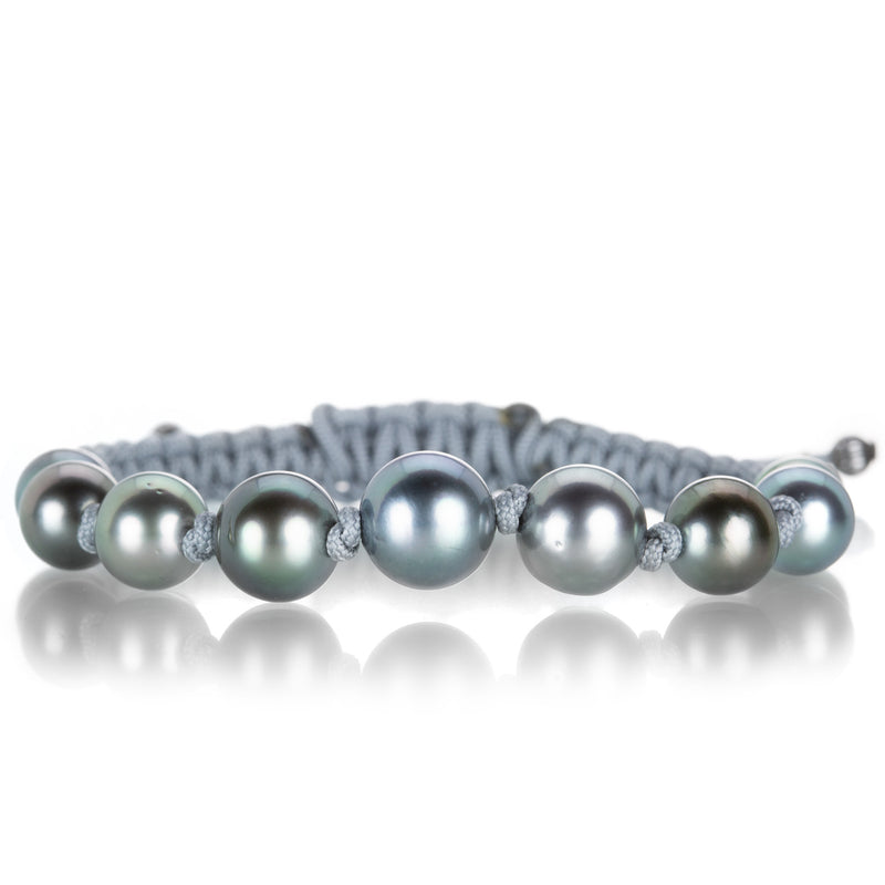 Gellner 9 Tahitian Pearl Gray Macrame Bracelet | Quadrum Gallery