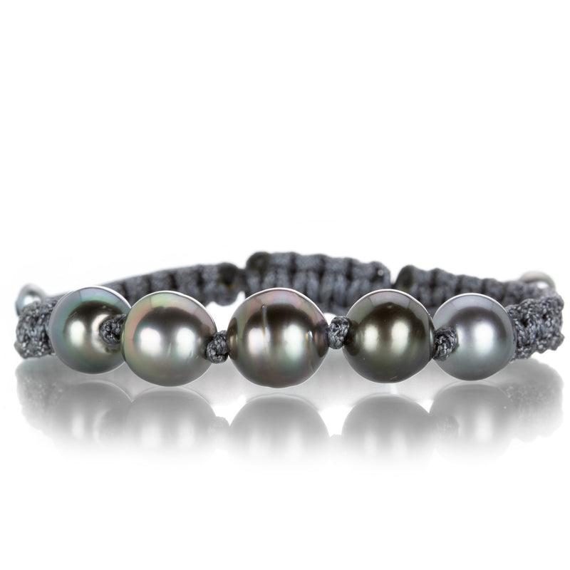 Gellner Dark Grey Five Tahitian Pearl Bracelet | Quadrum Gallery