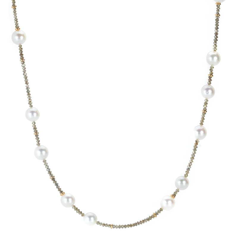 Gellner Tahitian Pearl and Diamond Necklace | Quadrum Gallery