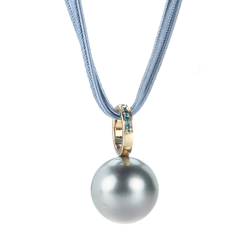 Gellner Silver Tahitian Pearl Pendant Necklace | Quadrum Gallery