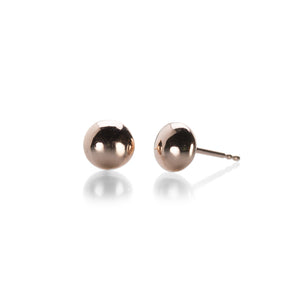 Julez Bryant Rose Gold Lentil Studs | Quadrum Gallery