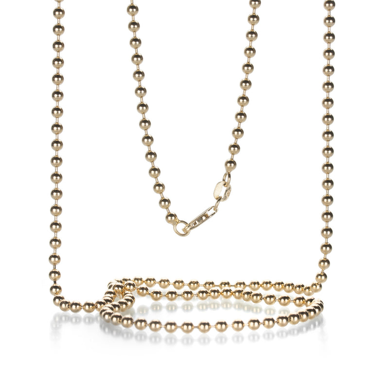 Julez Bryant Yellow Gold 3mm Ball Chain - 32" | Quadrum Gallery