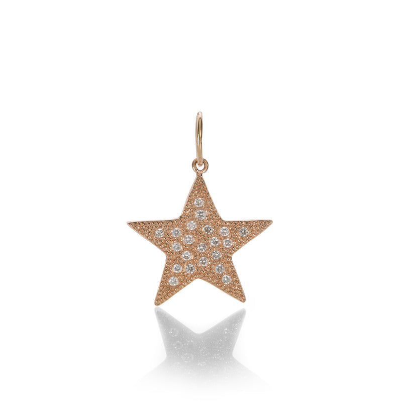 Julez Bryant Rose Gold Small Pave Diamond Star Pendant | Quadrum Gallery